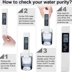 Trail u0026 Beyond Camping-Werkzeuge|Camping Im Freien-Digitaler pH-Wasserqualitätstester – Präzises Testgerät für Aquarien