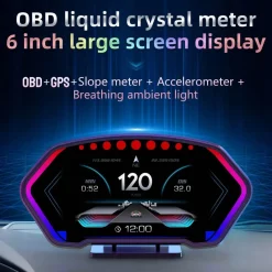 Wild u0026 Free Gear Autozubehör|Automobilindustrie-Digitaler Tachometer mit Head-Up-Display fürs Auto – Crystal Speed ​​Monitoring Device