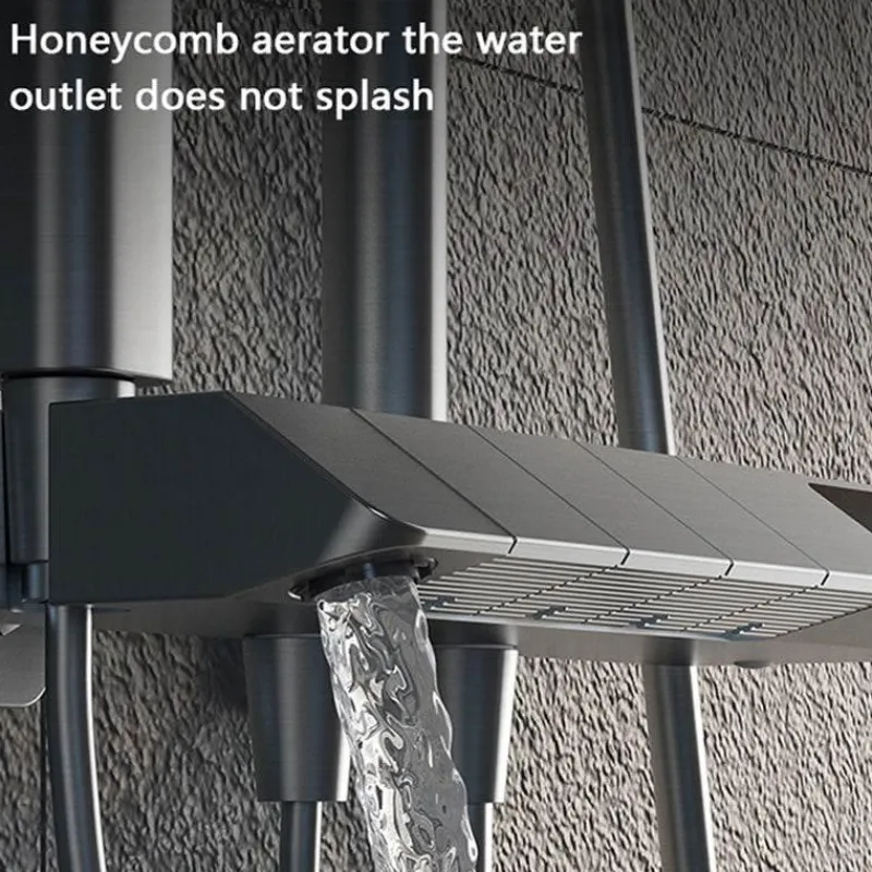 The Blissful Bath Badezimmer-Digitales Duschset – Elegantes Rainfall Symphony Design