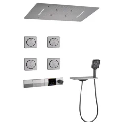 The Blissful Bath Badezimmer-Digitales Regenduschsystem – Multi-Jet-Touchscreen-Duschkopf