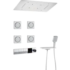The Blissful Bath Badezimmer-Digitales Regenduschsystem – Multi-Jet-Touchscreen-Duschkopf