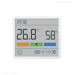 The Decor Haven Gadgets Für Zuhause-Digitales Thermometer und Feuchtigkeitsmessgerät mit Uhr