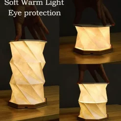 Willow u0026 Whim Beleuchtung-Dimmbare Papierlaterne – Origami Glow Design