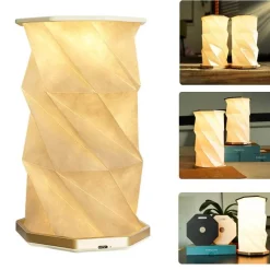 Willow u0026 Whim Beleuchtung-Dimmbare Papierlaterne – Origami Glow Design