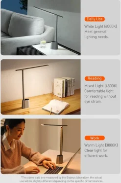 Comfort u0026 Style Beleuchtung-Dimmbare Smart-Schreibtischlampe – Elegantes Augenschutzlicht