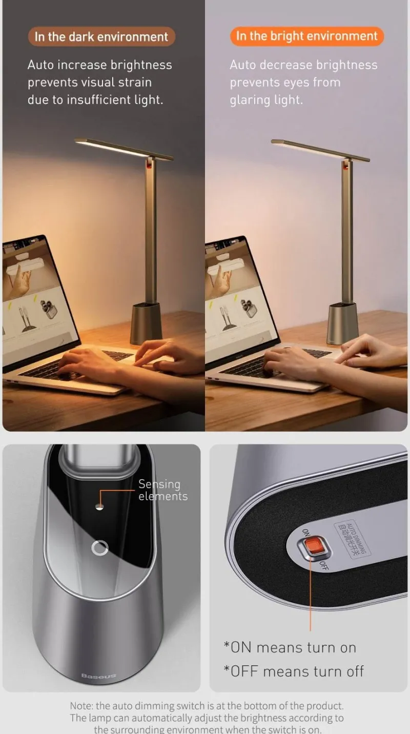 Comfort u0026 Style Beleuchtung-Dimmbare Smart-Schreibtischlampe – Elegantes Augenschutzlicht