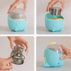 Bright Accents Beleuchtung-Dinosaurier-Nachtlichtprojektor – Bunte Schlaflampe mit Dino-Motiv für Kinder für eine zauberhafte Schlafenszeit