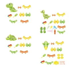 The Decor Haven Babyspielzeug-Dinosaurier-Ton-Modellierset - Pädagogisches Kreativspielzeug