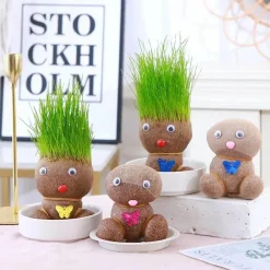 Adventure Basecamp Camping Im Freien|Outdoor-Artikel-DIY Pflanzbare Puppe – Umweltfreundliches Pflanzenkopf-Spielzeug