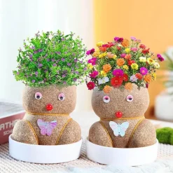 Adventure Basecamp Camping Im Freien|Outdoor-Artikel-DIY Pflanzbare Puppe – Umweltfreundliches Pflanzenkopf-Spielzeug