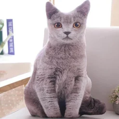 Cozy Cushions Haustierzubehör|Bettzeug-3D-Katzenkissen – süßes Cartoon-Dekokissen