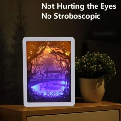 Comfort u0026 Style Beleuchtung-3D-LED-Nachtlampe – Kreatives Papierbox-Design