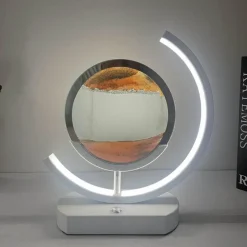 Willow u0026 Whim Beleuchtung-3D-LED-Sandkunstlampe – fließendes Licht, Heimdekoration