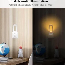 Comfort u0026 Style Beleuchtung-Dämmerungssensor Nachtlichtsteckdose - Energiesparende Wandleuchte