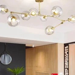 Comfort u0026 Style Beleuchtung-DNA Molecular Glass Chandelier - New York Art Design