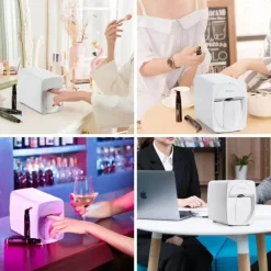 PureGlow Frauenpflege|Körperpflege-3D-Nageldrucker – Professionelle Nailart-Maschine