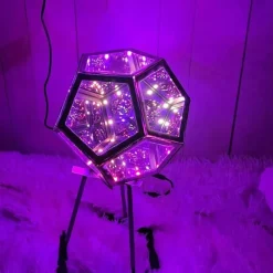 Bright Accents Beleuchtung-Dodekaedrisches LED-Nachtlicht – Einzigartige geometrische Lampe