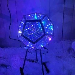 Bright Accents Beleuchtung-Dodekaedrisches LED-Nachtlicht – Einzigartige geometrische Lampe