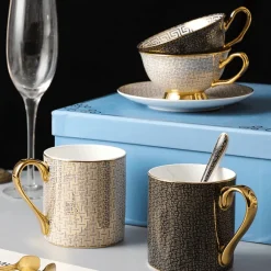 The Cozy Mug Küche & Esszimmer-Donatello Kaffeeservice – Elegantes Zubehör für Keramiktassen