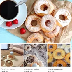 Tom Küche & Esszimmer-Donut-Backset mit Kuchendekorationswerkzeugen für kreative Hobbybäcker