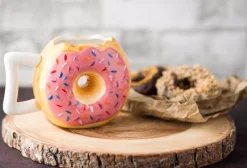 The Cozy Mug Küche & Esszimmer-Donut-Keramiktasse – süße Kaffeetasse für Donut-Liebhaber