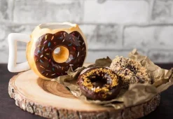 The Cozy Mug Küche & Esszimmer-Donut-Keramiktasse – süße Kaffeetasse für Donut-Liebhaber