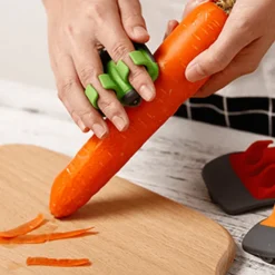 Deco Küche & Esszimmer-Doppelfinger-Gemüseschäler – Ergonomisches Küchenwerkzeug für müheloses Gemüsevorbereiten