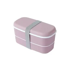 Space Savvy Küche & Esszimmer-Doppellagige Lunchbox aus Metall – Langlebiger Frischhaltebehälter