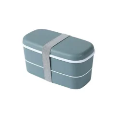 Space Savvy Küche & Esszimmer-Doppellagige Lunchbox aus Metall – Langlebiger Frischhaltebehälter