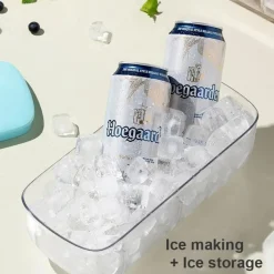 The Cozy Mug Küche & Esszimmer-Doppelschichtige Eiswürfelschale - Eiswürfel-Organizer