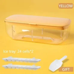 The Cozy Mug Küche & Esszimmer-Doppelschichtige Eiswürfelschale - Eiswürfel-Organizer