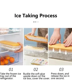 The Cozy Mug Küche & Esszimmer-Doppelschichtige Eiswürfelschale - Eiswürfel-Organizer