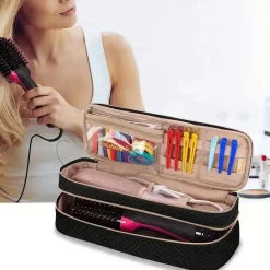 PureGlow Frauenpflege|Körperpflege-Doppelschichtiger Kosmetik-Organizer mit großem Fassungsvermögen – Reise-Make-up-Tasche