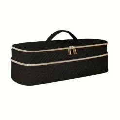 PureGlow Frauenpflege|Körperpflege-Doppelschichtiger Kosmetik-Organizer mit großem Fassungsvermögen – Reise-Make-up-Tasche