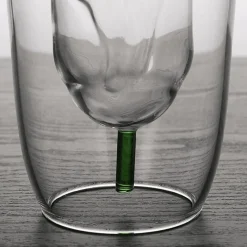 The Cozy Mug Küche & Esszimmer-Doppelschichtiges Glas mit Blumenmuster – Stilvolles Trinkgeschirr