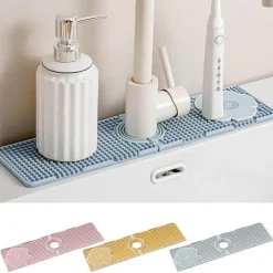 The Culinary Kit Küche & Esszimmer-Doppelseitige Arbeitsplattenmatte - Spritzschutz für den Wasserhahn