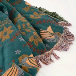 Snug u0026 Soft Bettzeug-Doppelseitige Überwurfdecke aus japanischer Baumwolle – Ganzjahres-Reisedecke