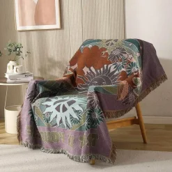 Snug u0026 Soft Bettzeug-Doppelseitige ethnische Wandteppichdecke - Wohndekor-Sofabezug