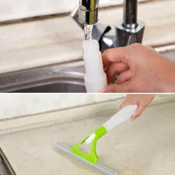 The Blissful Bath Badezimmer-Doppelseitige Fensterreinigungsbürste – Effizienter Wassersprüh-Glasreiniger