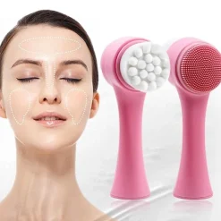 The Relaxation Nook Frauenpflege|Körperpflege-Doppelseitige Peeling-Gesichtsbürste – Reinigungs- und Massagegerät