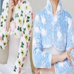 Damen The Relaxation Nook Gesundheits-Gadgets|Gesundheits- Und Entspannungstools-Doppelseitige Winterjacke - Schulterstütze Rückenwärmer