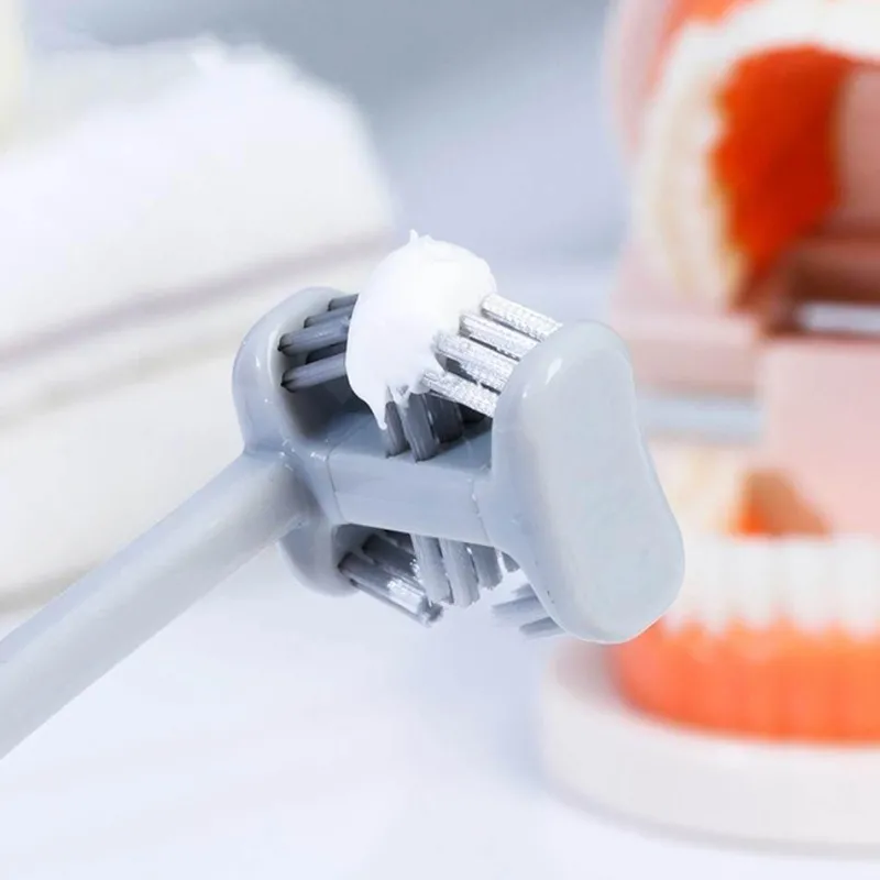 The Relaxation Nook Männerpflege|Frauenpflege-Doppelseitige Zahnbürste – Tiefenreinigungs-Mundhygiene-Tool