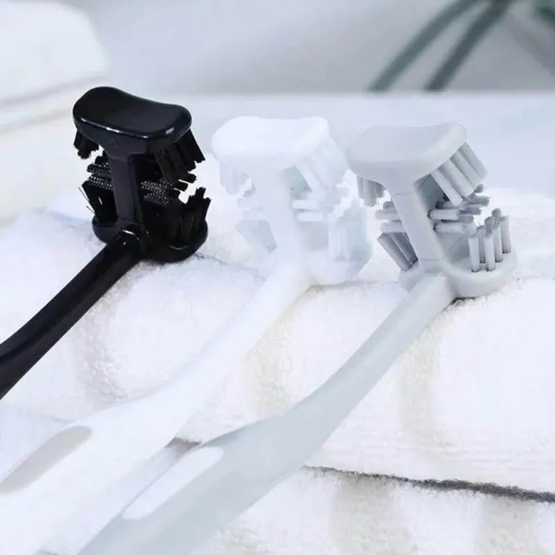 The Relaxation Nook Männerpflege|Frauenpflege-Doppelseitige Zahnbürste – Tiefenreinigungs-Mundhygiene-Tool