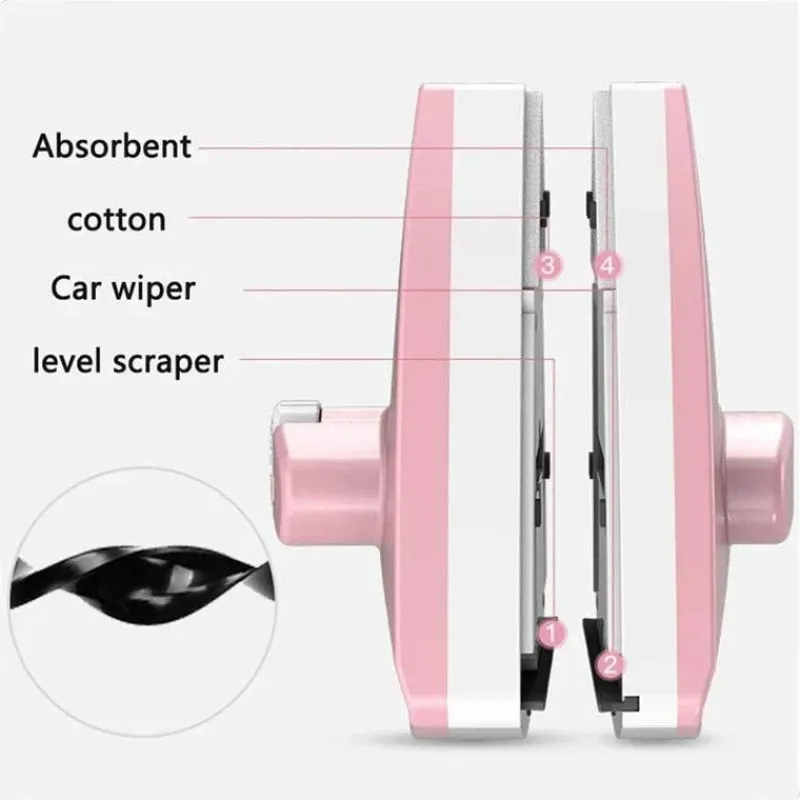 The Decor Haven Gadgets Für Zuhause-Doppelseitiger magnetischer Fensterreiniger – verstellbares Werkzeug für einfaches Reinigen