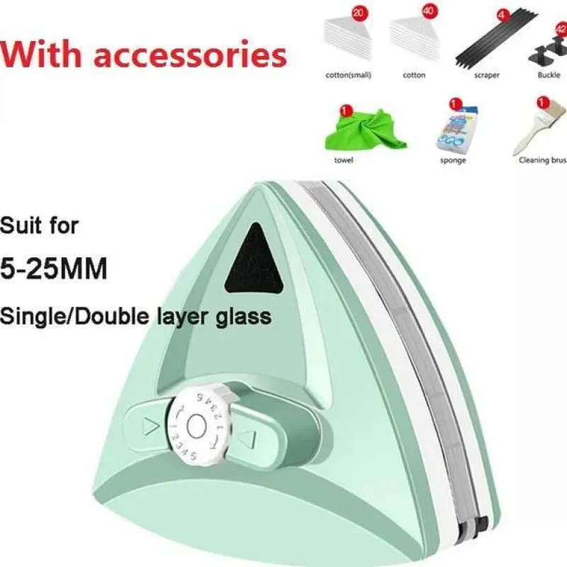The Decor Haven Gadgets Für Zuhause-Doppelseitiger magnetischer Fensterreiniger – verstellbares Werkzeug für einfaches Reinigen