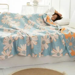 Wrap u0026 Relax Bettzeug-Doppelte Baumwolldecke - Weiche, atmungsaktive Bettdecke