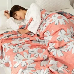 Wrap u0026 Relax Bettzeug-Doppelte Baumwolldecke - Weiche, atmungsaktive Bettdecke