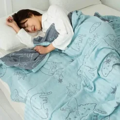 Wrap u0026 Relax Bettzeug-Doppelte Baumwolldecke - Weiche, atmungsaktive Bettdecke