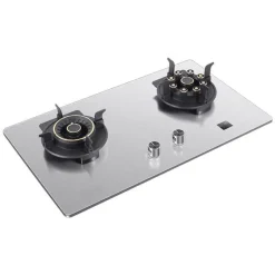 Deco Küche & Esszimmer-Doppelter Gasherd aus Edelstahl – verstellbares Lift-Design