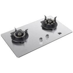 Deco Küche & Esszimmer-Doppelter Gasherd aus Edelstahl – verstellbares Lift-Design